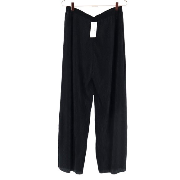 Molly Bracken Le Soir Amelie Pants Womens L Black Minimalist Mod Avant-Garde NWT - Picture 3 of 9